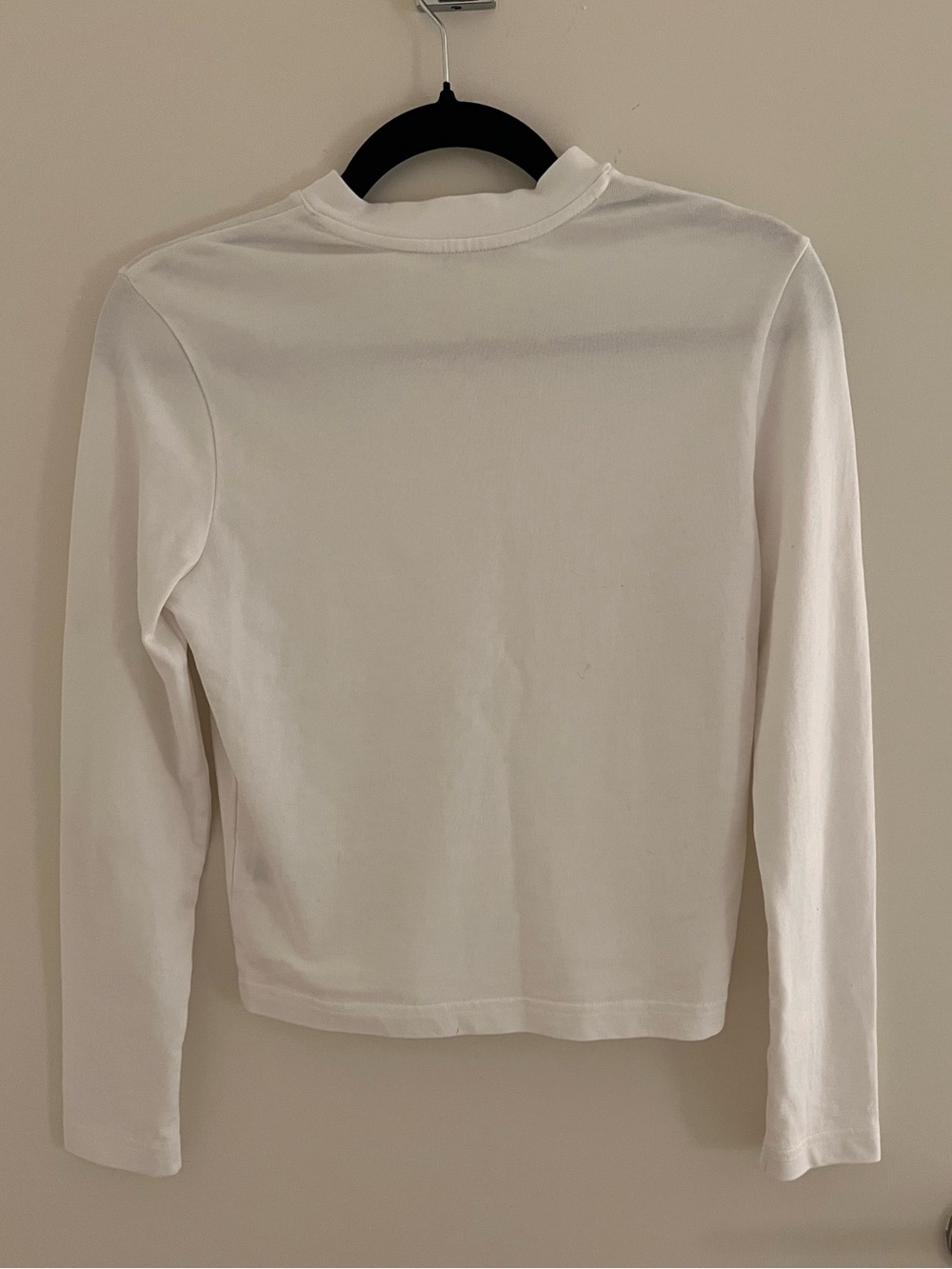 Tibi White Perfect T-Shirt Shrunken V-Neck Cotton [Small] - Picture 4 of 6
